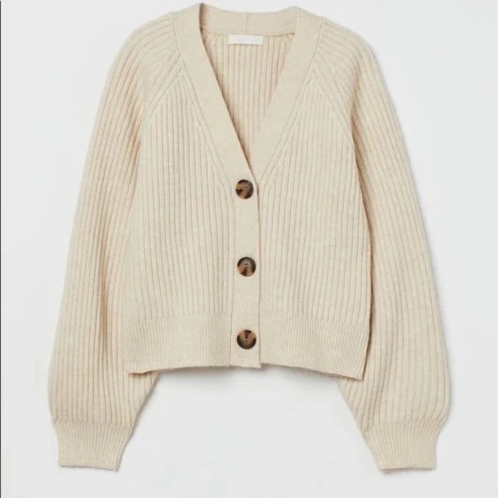 H&M Beige Cardigan